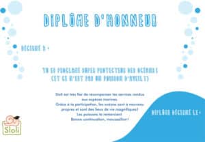 Diplôme de protecteur des océans