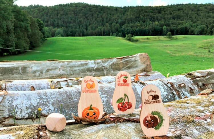 Quilles en bois au milieu des forêts du Jura