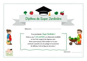 Diplôme de Super Jardinière