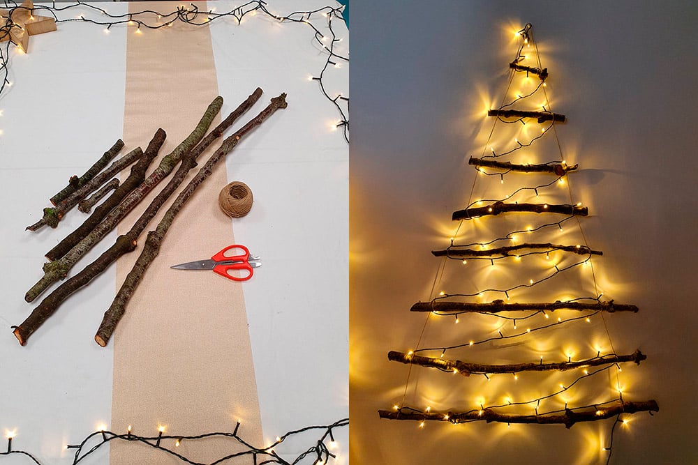 Sapins DIY : comment fabriquer un sapin mural créatif ? : Femme