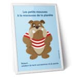 Affiche - Bouledogue en marinière