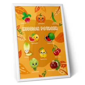 Affiche des fruits et légumes de saison