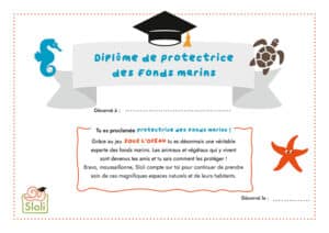 Diplôme de Protecteur des fonds marins