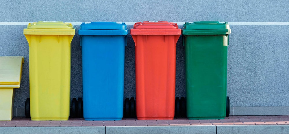 Poubelles de recyclage