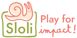 Logo Sloli Play for impact