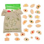 Hop, la feuille - Jeu de mémo des couleurs