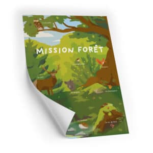 Affiche de l'exposition sur la forêt