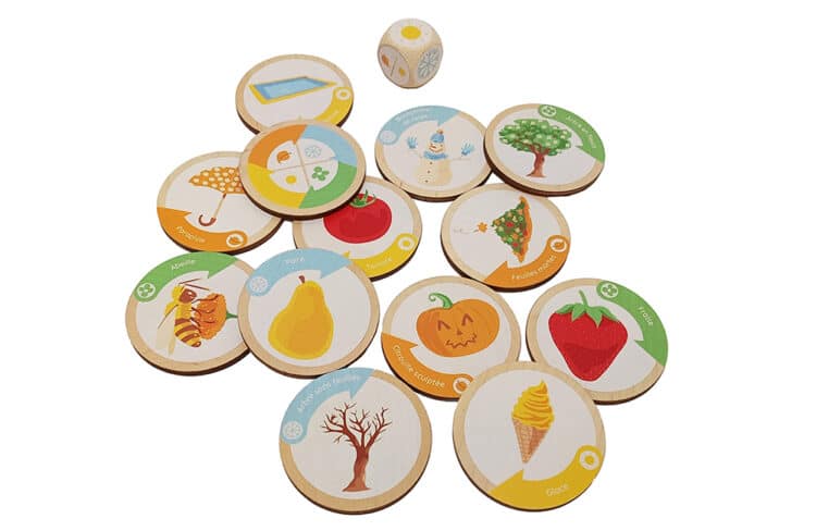 Mémo des saisons en bois
