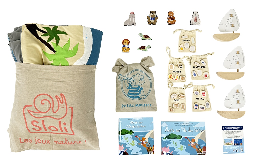 Détail des figurines jointes au tapis à histoires