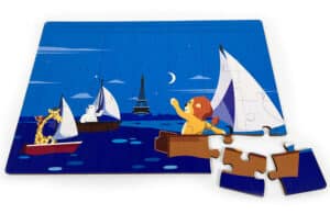 Puzzle d'animaux en bois géant